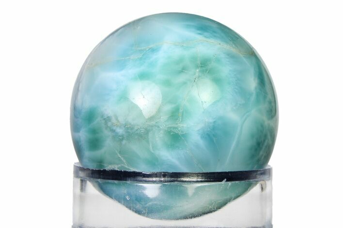 Polished Larimar Sphere - Dominican Republic #315102